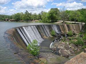 Robbers Cave - Lake Carlton Dam.
